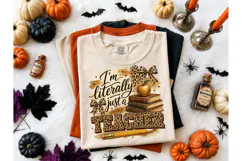 Im Literally Just a Teacher PNG Tee Product Image 2