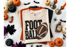 Football Mummy Distressed PNG Tee Design Product Image 1