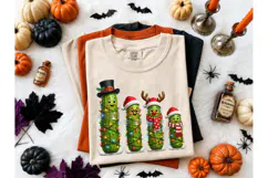 Christmas Pickle Family PNG Sublimation Product Image 2