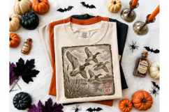 Mallard Duck Flying Wetland PNG Tee Desi Product Image 2