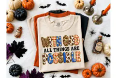 With God All Things Are Possible PNG Tee Product Image 2