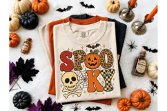 Spooky Halloween Pumpkin PNG Tee Design Product Image 2