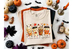 Autumn Leaves Coffee PNG Shirt Design Product Image 2