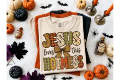 Jesus Loves This Hot Mess PNG Tee Product Image 2