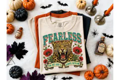Fearless Leopard Christian PNG Shirt Product Image 2