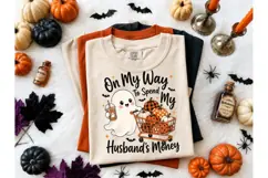 Halloween Ghost Shopping PNG Tee Design Product Image 2