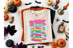 Book Lover Floral Stack PNG Shirt Design Product Image 2
