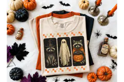 Halloween Raccoon Ghost PNG Tee Design Product Image 2