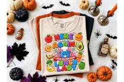 Lunch Lady Here We Go Again PNG Tee Product Image 2