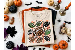 Football Pattern PNG Fall Tee Design Product Image 2