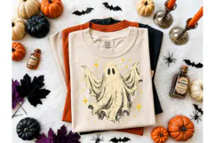 Vintage Ghost Halloween PNG Shirt Design Product Image 2