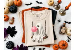 Ghost Bubblegum Swing Halloween PNG Tee Product Image 2