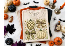 Fall Pumpkin Bow PNG Sublimation Tee Product Image 2