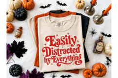 Easily Distracted by Everything PNG Tee Product Image 2