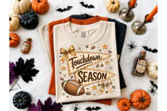 Touchdown Season Football PNG Tee Product Image 2