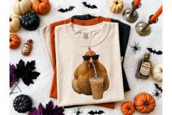 Cool Chicken Iced Coffee Halloween PNG T Product Image 2