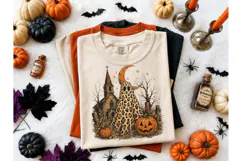 Halloween Ghost Leopard PNG Shirt Design Product Image 2