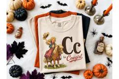 C is for Cowgirl Vintage PNG Tee Design Product Image 2