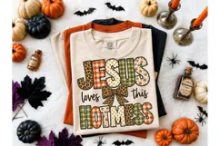 Jesus Loves This Hotmess PNG Shirt Product Image 2
