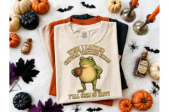 Funny Frog Critical Thinking PNG Tee Product Image 2