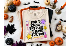 Jeremiah 29:11 Faith Fall PNG Tee Design Product Image 2