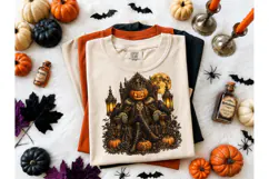 Pumpkin King Halloween Throne PNG Tee Product Image 2