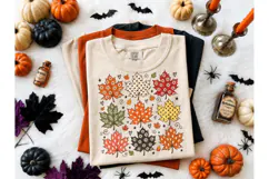 Fall Autumn Leaves PNG Shirt Design Product Image 2