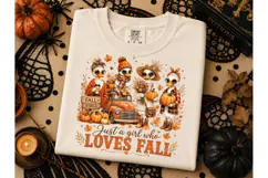 Just a Girl Who Loves Fall Duck PNG Product Image 3