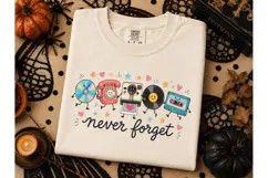 Never Forget Retro Tech PNG Tee Design Product Image 3