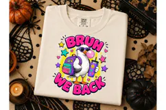 Bruh We Back to School Duck PNG Tee Product Image 3