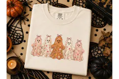 Floral Ghost Coquette Halloween PNG Tee Product Image 3