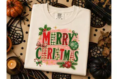 Merry Christmas Retro PNG Shirt Design Product Image 3