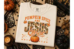 Pumpkin Spice Jesus Christ PNG Tee Product Image 3