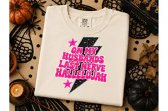 On My Husbands Last Nerve PNG Tee Product Image 3
