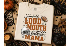 Loud Mouth Football Mama PNG Tee Product Image 2