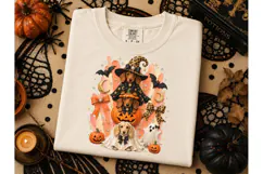 Halloween Dachshund Witch PNG Tee Design Product Image 3