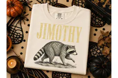 Jimothy Raccoon Halloween PNG Tee Design Product Image 2