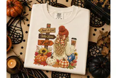 Just A Girl Who Loves Fall PNG Tee Product Image 3