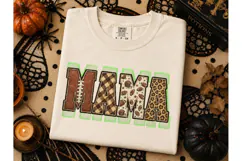 Football Mama PNG Sublimation Tee Design Product Image 2