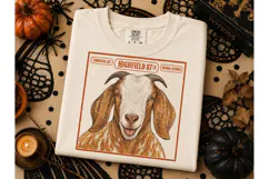 Funny Goat Face PNG Tee Sublimation Desi Product Image 3