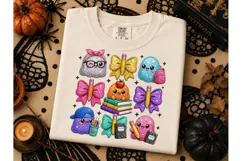 Kawaii Ghost Back to School PNG Tee Product Image 2