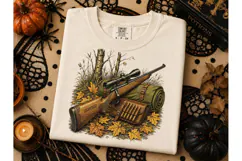 Hunting Rifle Fall PNG Shirt Design Product Image 2