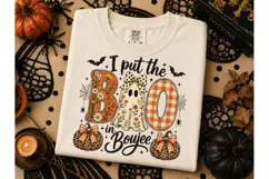 I Put the Boo in Boujee PNG Shirt Product Image 2