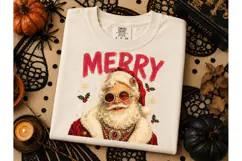 Merry Santa Claus Halloween PNG Tee Desi Product Image 3