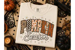 Pumpkin Season Fall Halloween PNG Tee Product Image 3