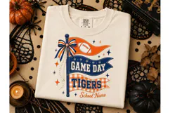 Game Day Tigers PNG Pennant Shirt Design Product Image 2