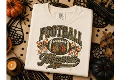 Football Mama Fall PNG Sublimation Tee Product Image 1