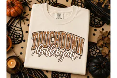 Touchdown Hallelujah PNG Football Tee Product Image 3