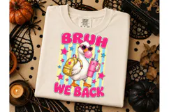 Bruh We Back Funny Duck PNG Tee Product Image 2