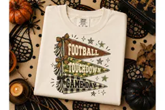 Football Game Day Pennant PNG Tee Design Product Image 2